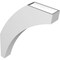 Ekena Millwork 3 1/2-in. W x 20-in. D x 26-in. H Thorton Architectural Grade PVC Knee Brace BRCP035X20X26THR - alternate 5
